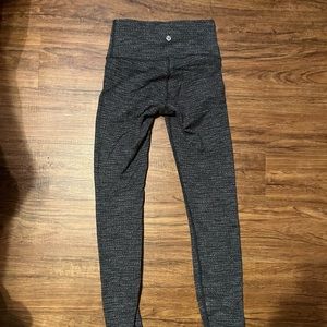 Grey knitted lululemon leggings